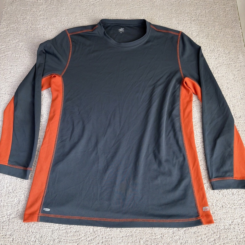 Men's ALO Cool Fit 2XL Long Sleeve Shirt Athletic Gym Base‎